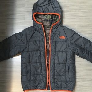 Boys North Face reversible winter coat